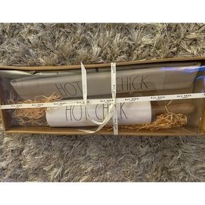 Rae Dunn Hot Chick rolling pin & apron